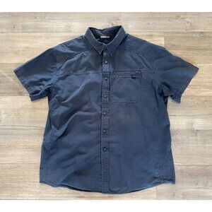 Arcteryx Frontera Button Up Shirt Mens XL Short Sleeve Travel Hiking Zip Pocket